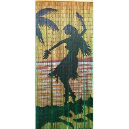 EYECATCHER Hula Girl Silohuette Curtain EY2648387